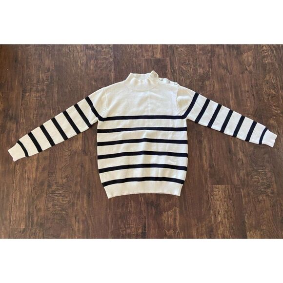 Kirundo Black and Cream Turtleneck Sweater (Small) - Picture 1 of 3